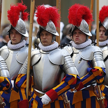 Pope tells new Swiss Guards they represent a church that welcomes ...